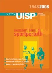 La copertina di Area Uisp n. 4 (febbraio 2008)
